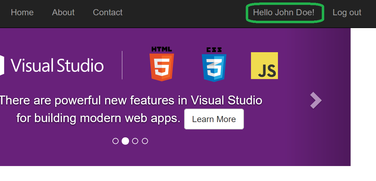 ASP.NET Identity contact name