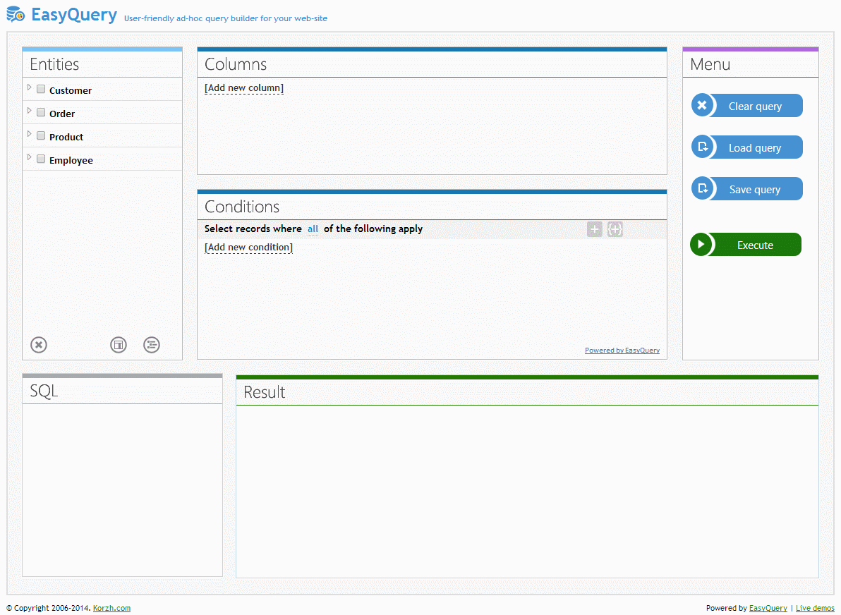 Build query with aggregation