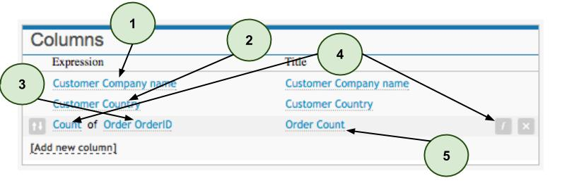 Query example 2: Aggregated Columns