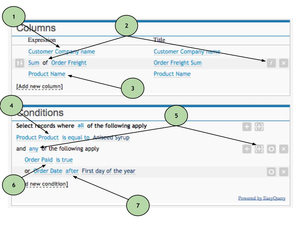 Query example 7: Enabling/Disabling conditions - ON