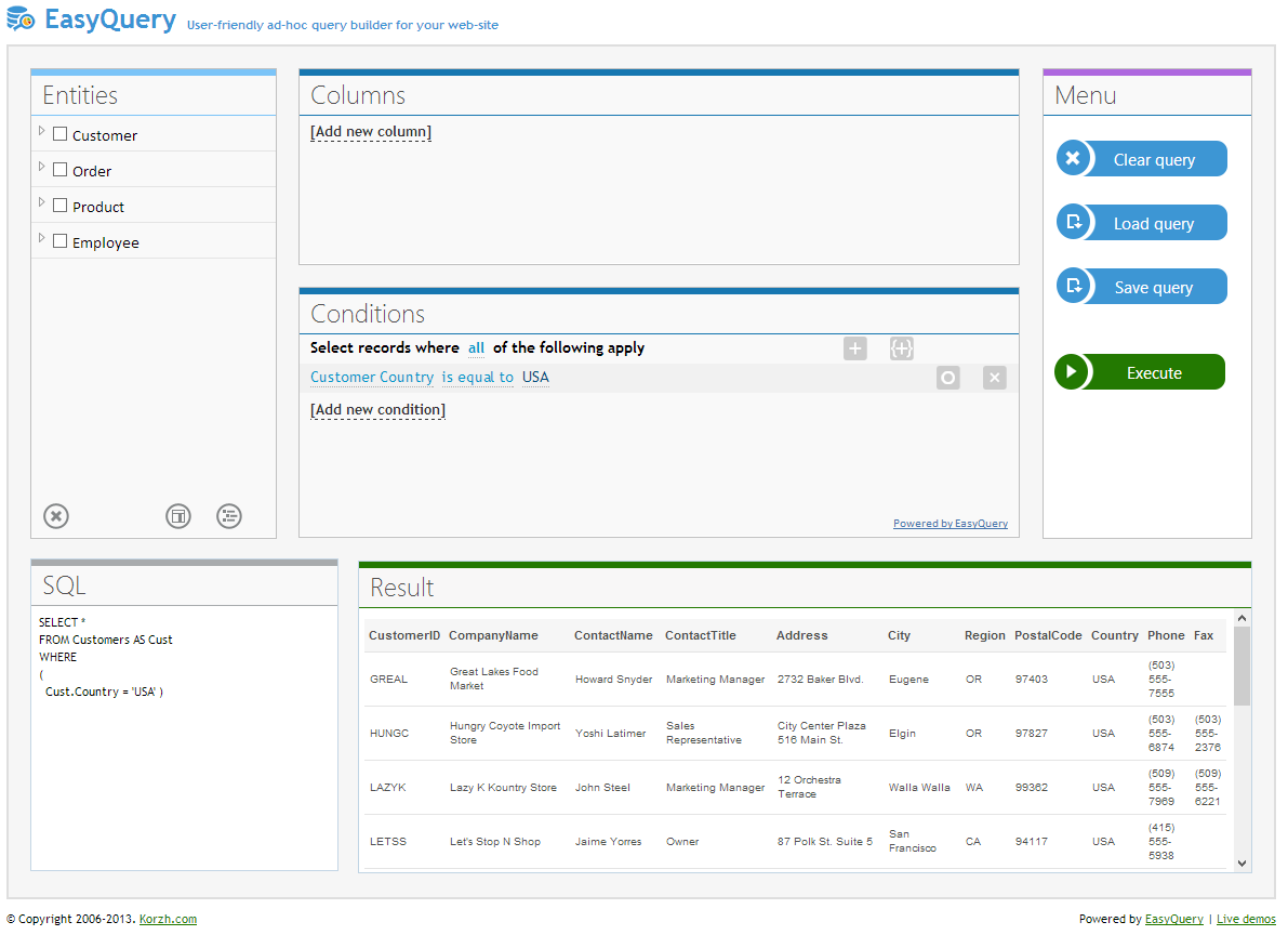 Simple query over one table